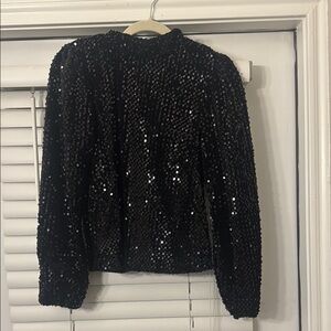 Sanctuary Black Sequin Top